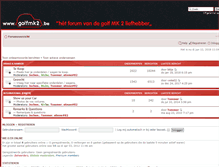 Tablet Screenshot of forum.golfmk2.be
